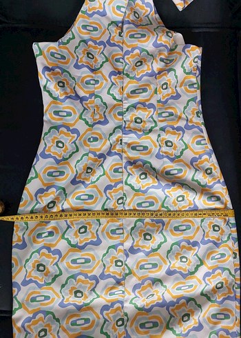 Renkli Batik Desenli Uzun Bohem Elbise - Görsel 5