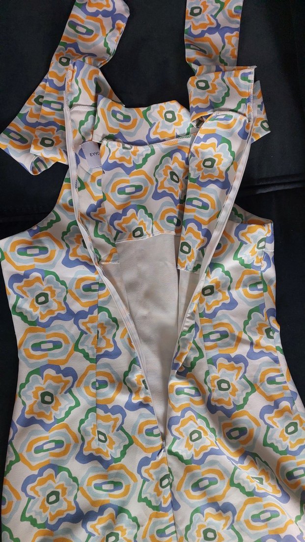 Renkli Batik Desenli Uzun Bohem Elbise - Görsel 4