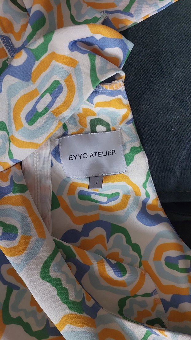 Renkli Batik Desenli Uzun Bohem Elbise - Görsel 3