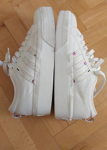 Adidas Nizza Bulut Beyazı Platform Sneaker - Görsel 6