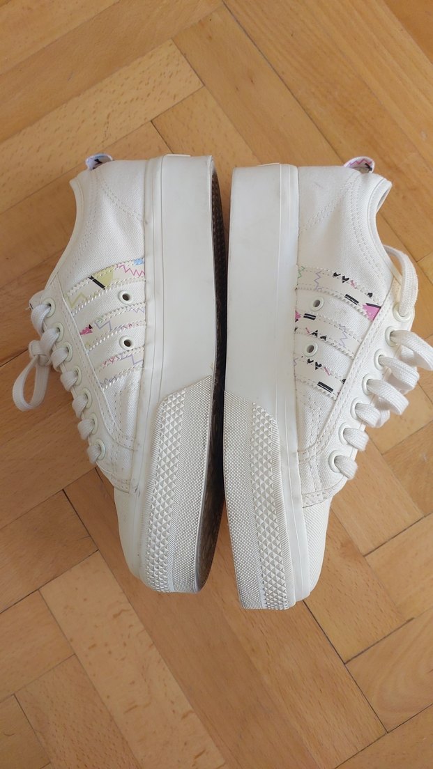 Adidas Nizza Bulut Beyazı Platform Sneaker - Görsel 5