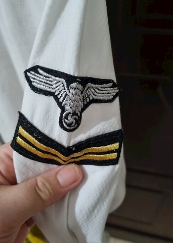 Düğmeli Beyaz Denim Erkek Gömlek - Görsel 6