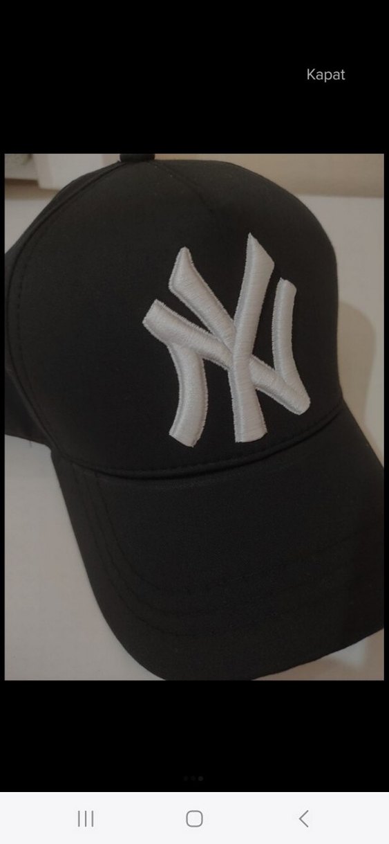 Siyah Kadın Spor Şapka NYC - Görsel 3