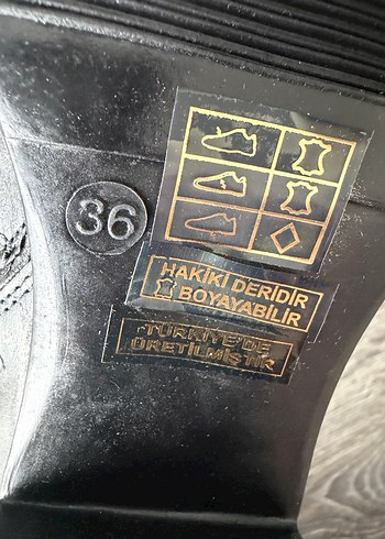 Hakiki Deri Kadın Topuklu Bot 36 - Görsel 4