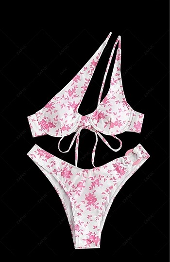 Zaful yeni ve etiketli bikini, 38/M beden çiçek desenli