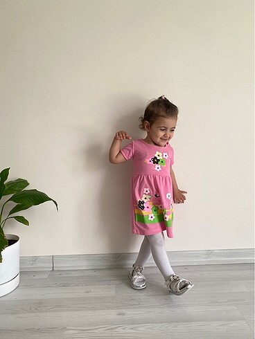 Pamuk çiçekli elbise