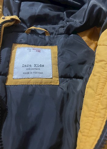 Sarı Düğmeli Erkek ve kız çocuk mont - Görsel 3