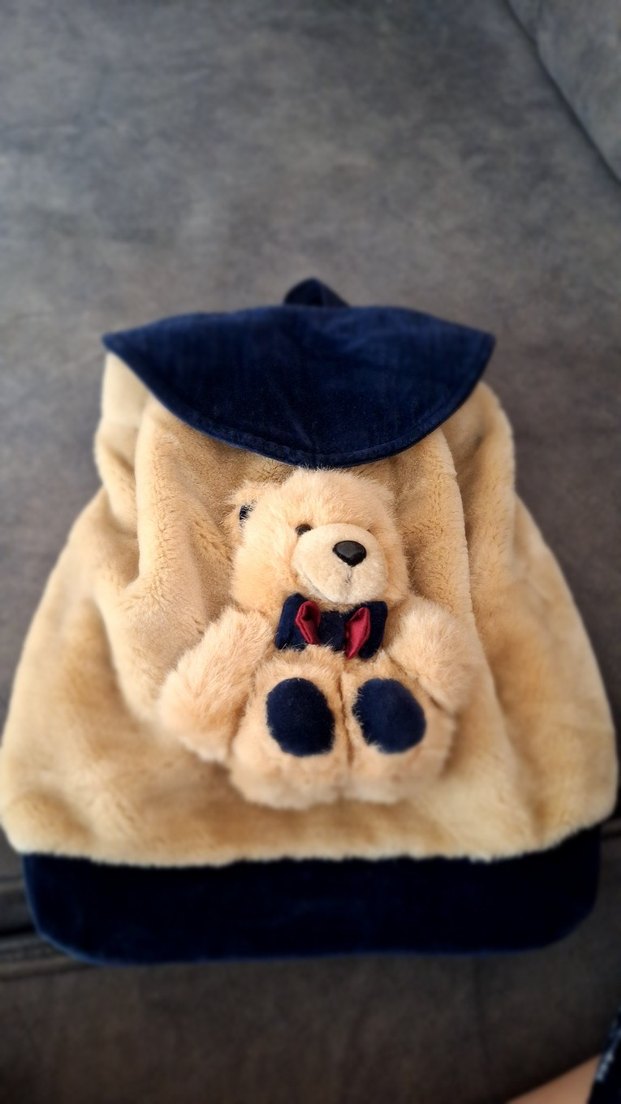 Ayıcıklı Peluş Çocuk Sırt Çantası - Görsel 2