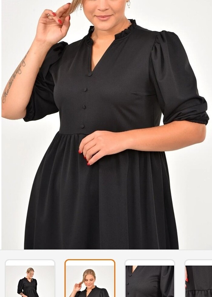 Siyah elbise - Görsel 3