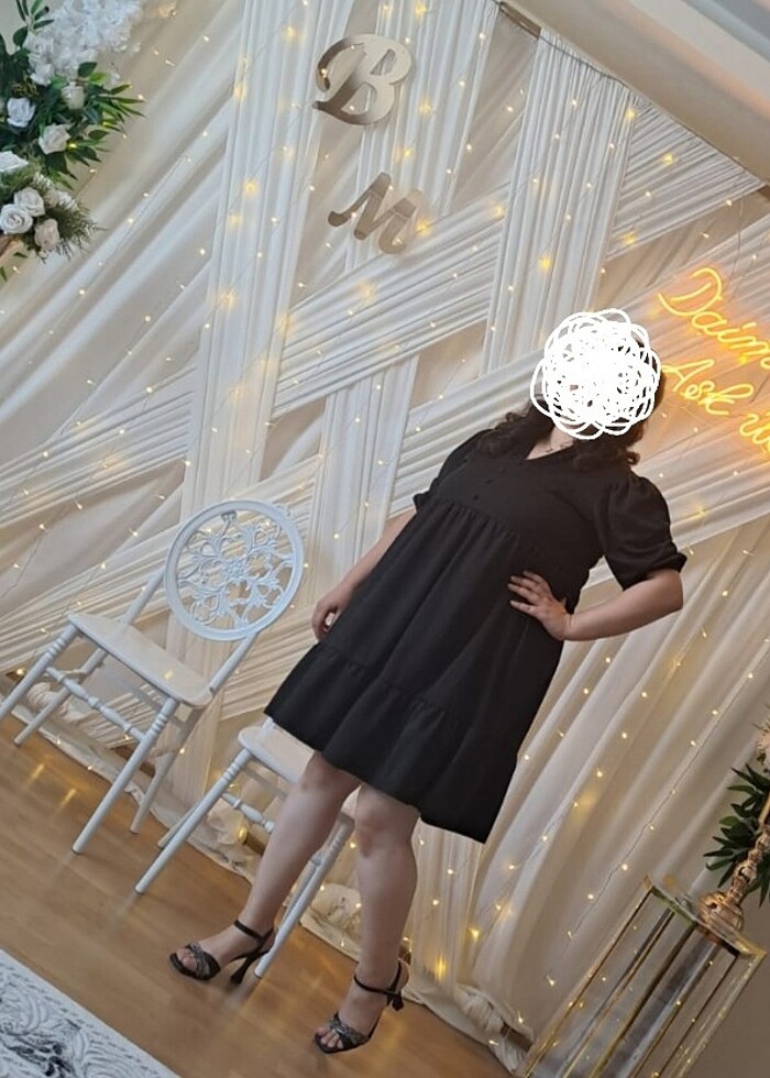 Siyah elbise - Görsel 4