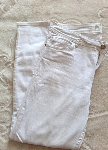 Lcw beyaz kot pantalon