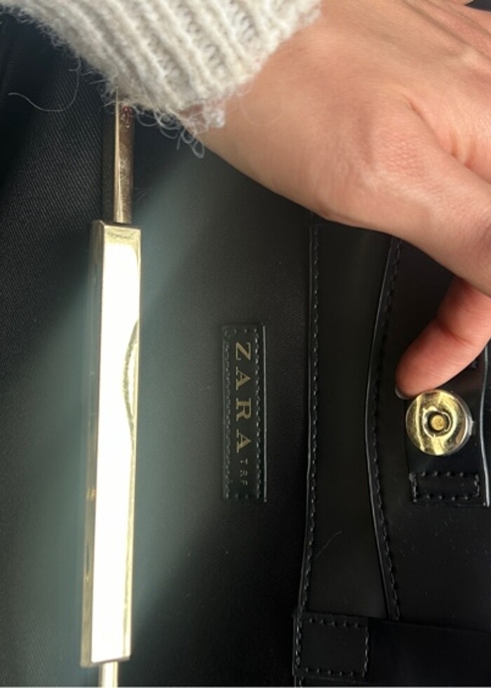 Zara Siyah Evrak Çantası-paslanma/oksitlenme yok!! - Görsel 3