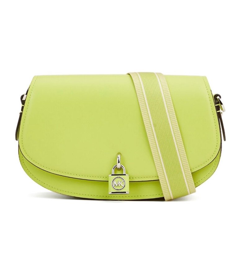 Yeşil Deri Kemerli Kadın Çanta - Görsel 2