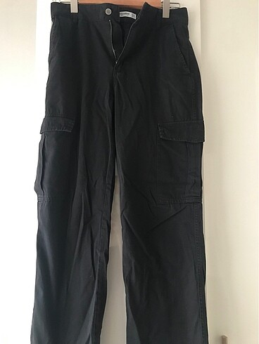Pull&Bear siyah kargo pantolon