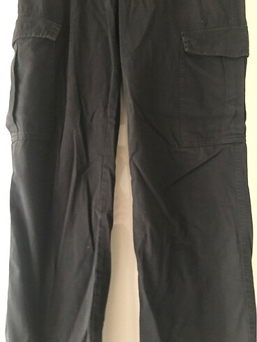 Pull and Bear Pull&Bear siyah kargo pantolon