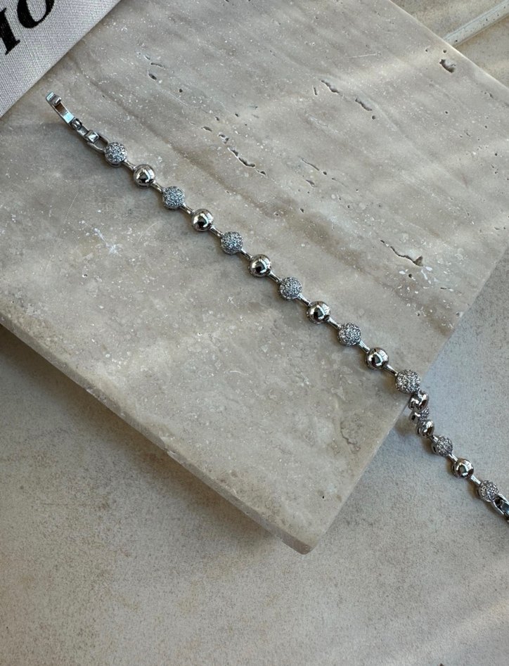 Xuping Silver Yuvarlak Desen Bileklik - Görsel 2