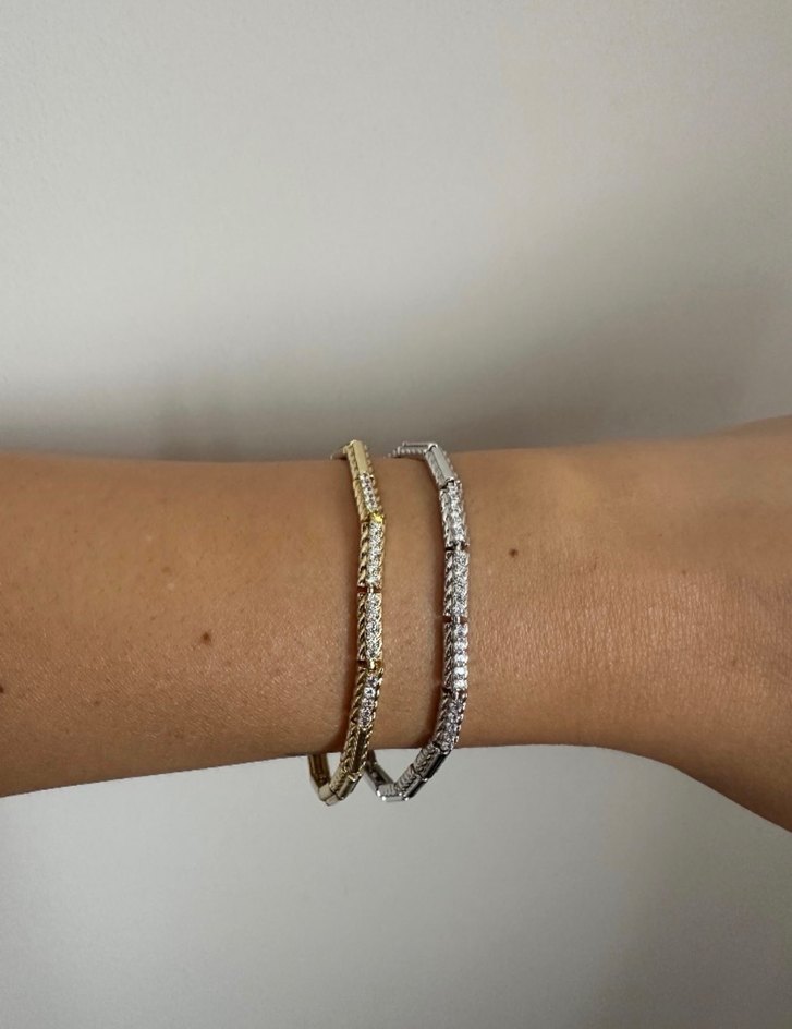 Xuping 14k Gold Taşlı Bileklik - Görsel 3