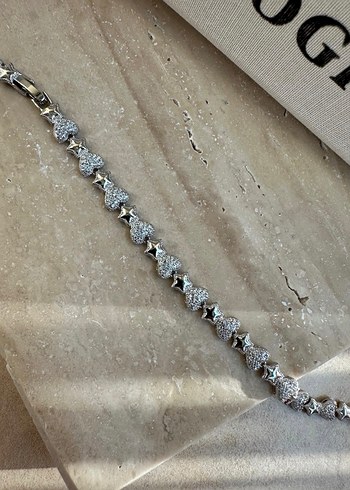 Xuping Silver Kalp ve Yıldız Desen Bileklik - Görsel 2