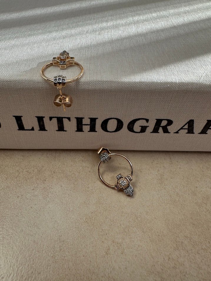 Xuping Çift Renk Küpe - Görsel 2