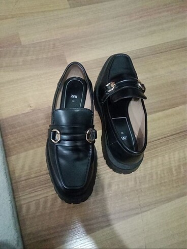 39 Beden siyah Renk Zara makosen loafer