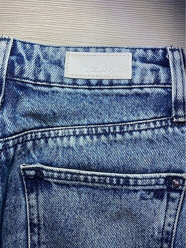 34 Beden mavi Renk Mom jean