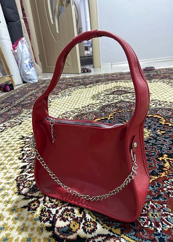 Kırmızı kol çantası - Görsel 2