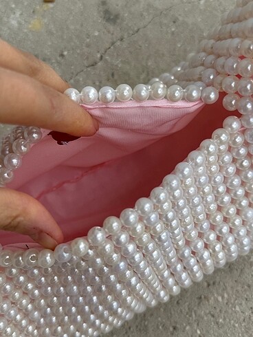 Boncuklu El yapımı çanta - Görsel 2