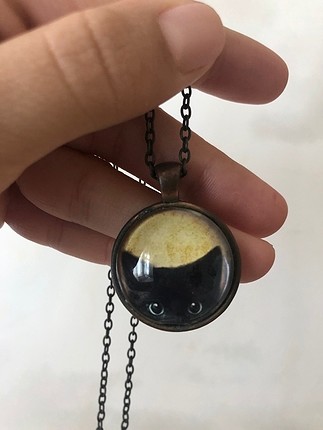 diğer Beden çeşitli Renk Kedili kolye