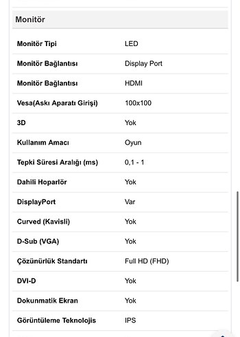 ViewSonic Gaming 24" IPS Monitör, 180Hz, 1ms - Görsel 6