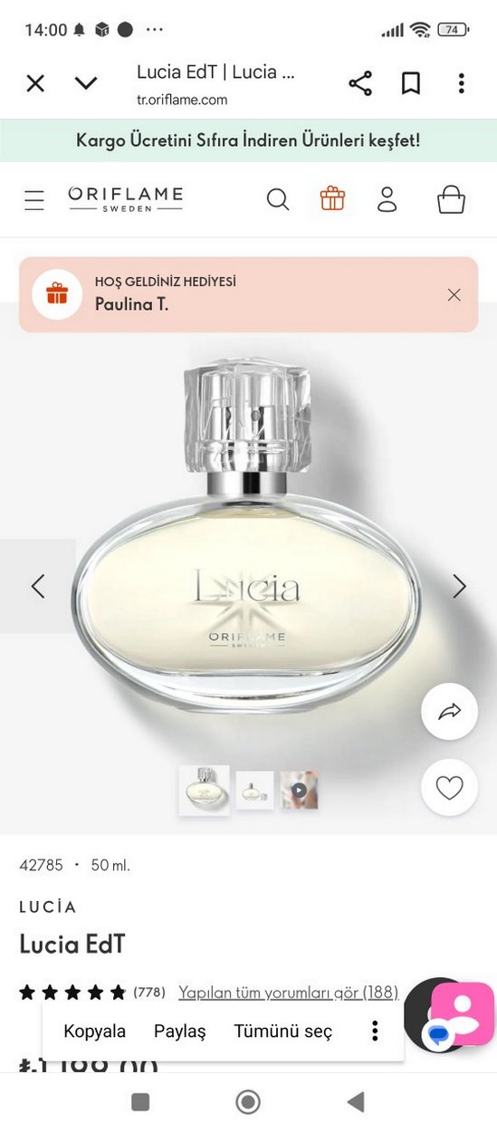 Oriflame Lucia Kadın Parfümü Eau de Toilette - Görsel 2