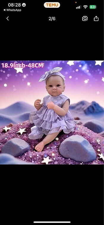  Beden Renk Reborn sıfır bebek