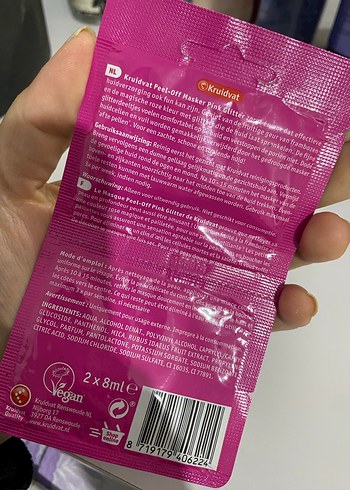 Pembe Parıltılı Soyulabilir Yüz Maskesi - Görsel 3