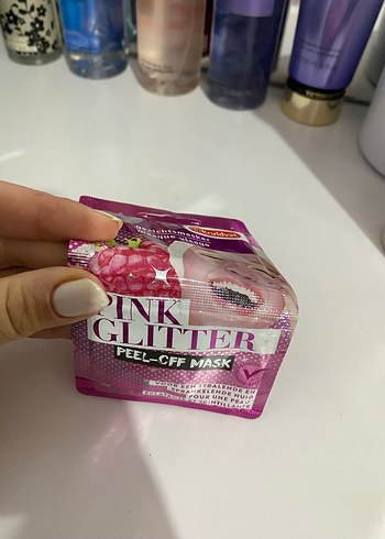Pembe Parıltılı Soyulabilir Yüz Maskesi - Görsel 2