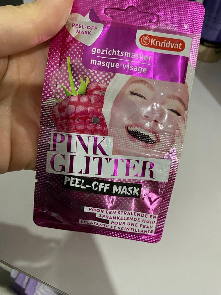 Pembe Parıltılı Soyulabilir Yüz Maskesi - Görsel 4