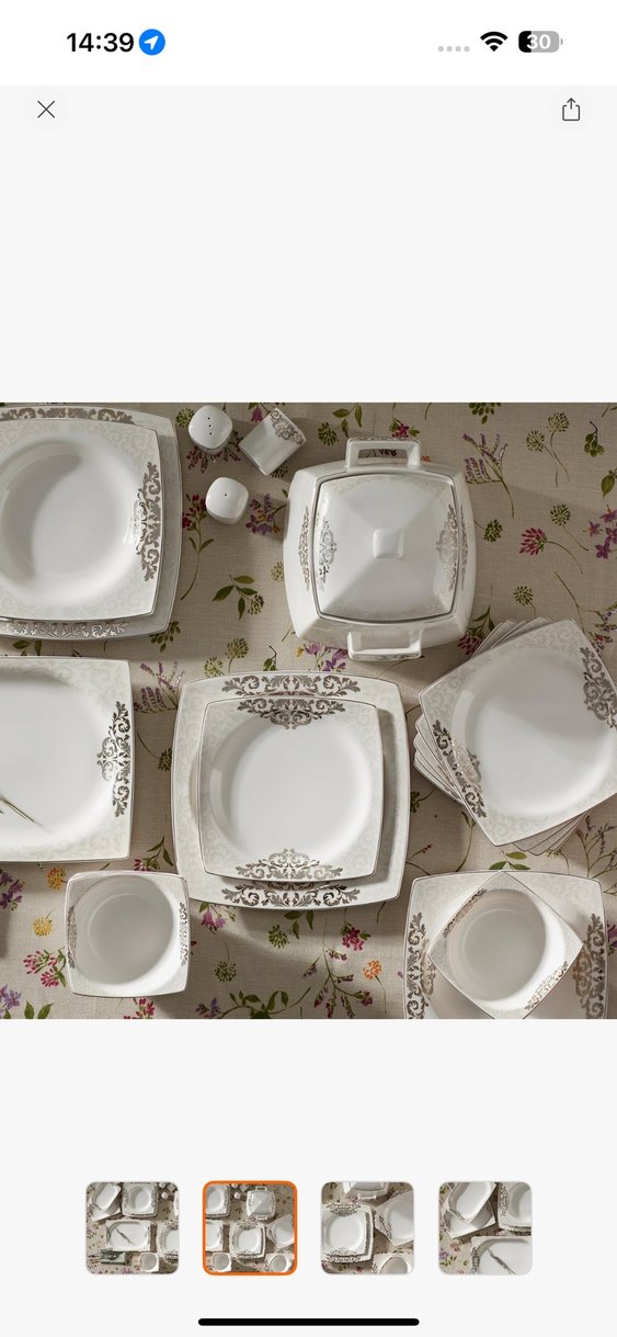 Karaca nazende 60 parça 12 kişilik yemek takımı  - Görsel 2