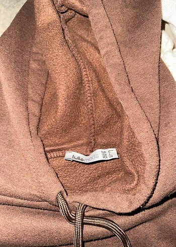 Erkek Kahverengi Kapüşonlu Sweatshirt - Görsel 2