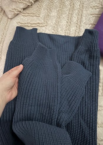 Yarım Fermuarlı Gri Yüksek Yakalı erkek Kazak - Görsel 2