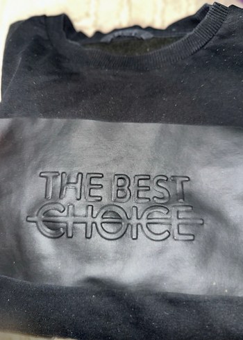 Siyah Baskılı erkek Sweatshirt - Görsel 3