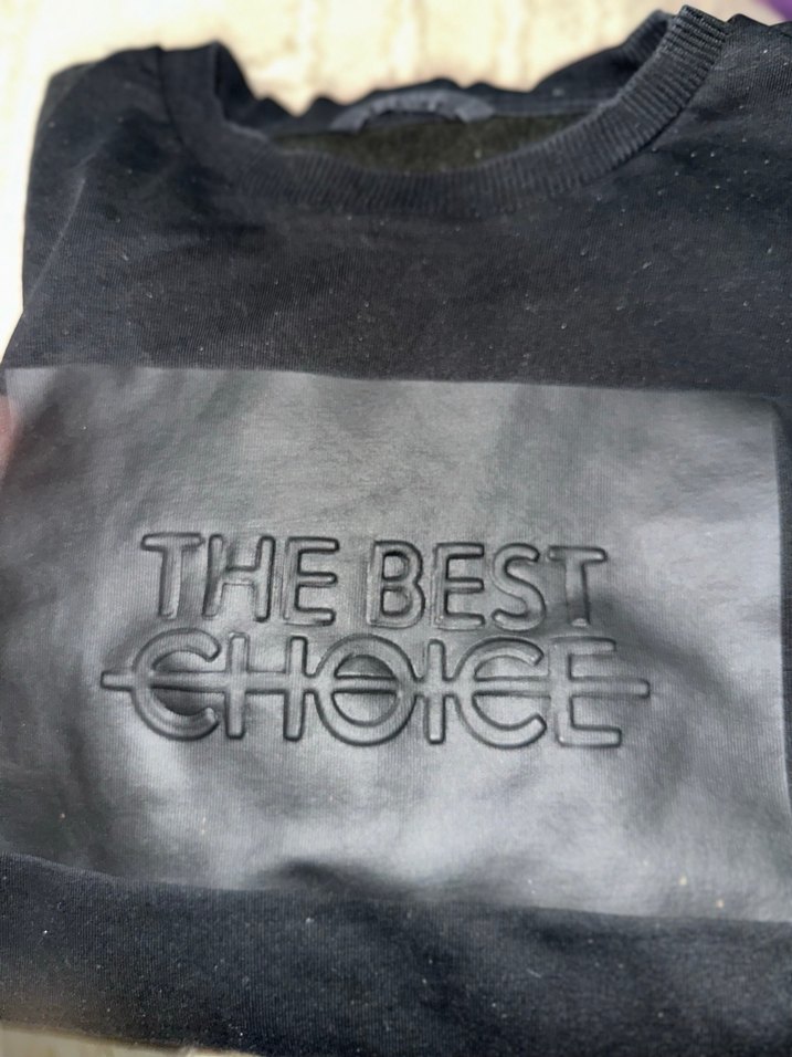 Siyah Baskılı erkek Sweatshirt - Görsel 3