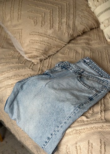 Gri Midi Boy Bol Kesim erkek Kot Pantolon - Görsel 3