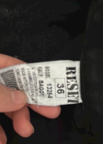 Erkek Siyah Bol Kesim Denim Pantolon - Görsel 2