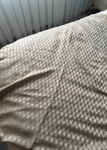 Bej Pileli Kadın Şal - Görsel 4