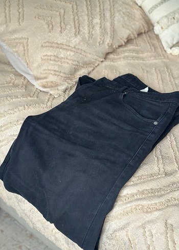 Erkek Siyah Kemerli Denim Jean - Görsel 3