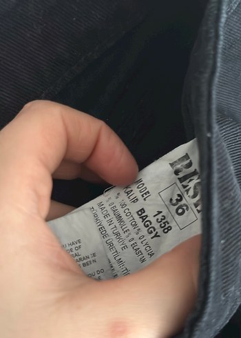 Erkek Siyah Kemerli Denim Jean - Görsel 2