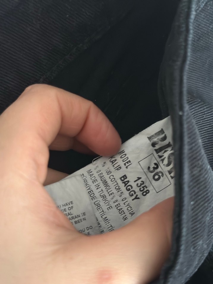 Erkek Siyah Kemerli Denim Jean - Görsel 2