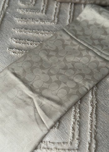 Bej coach şal - Görsel 3