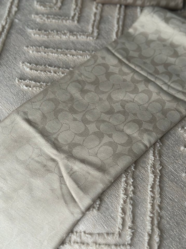 Bej coach şal - Görsel 3