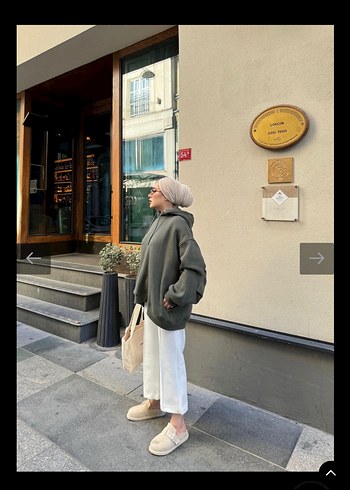 Kadın Kapüşonlu Loose Fit Midi Parka - Görsel 5