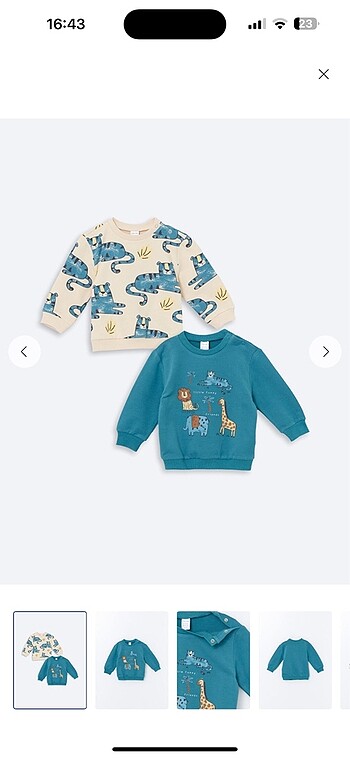 Bebek ikili Sweat