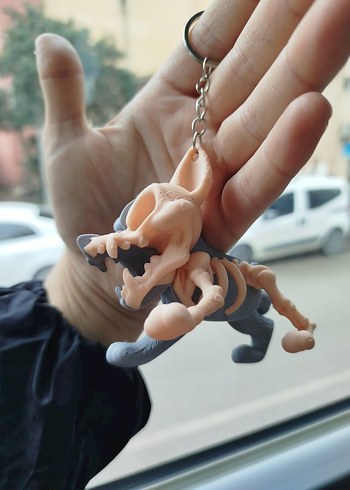 3D İskelet Kurt Anahtarlık - Görsel 2